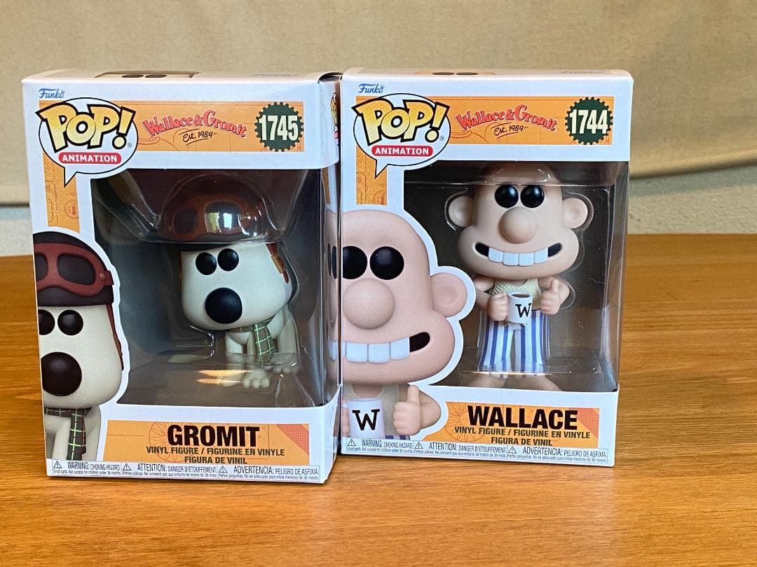 ウォレス＆グルミット フィギュア 2体セット FUNKO POP クレイアニメ FUNKO POP! アニメーション ウォレス＆グルミット グルミット