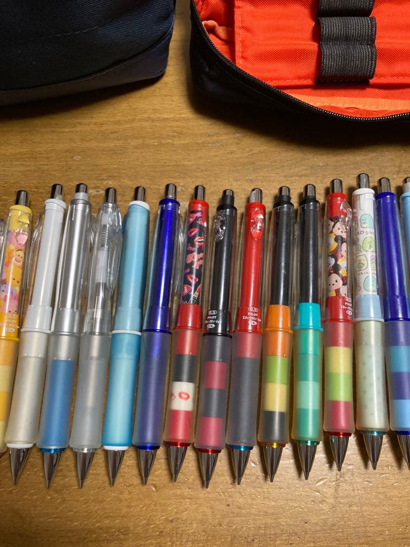 ペンケース、シャーペンまとめ売り レザーペンケース・シャーペン