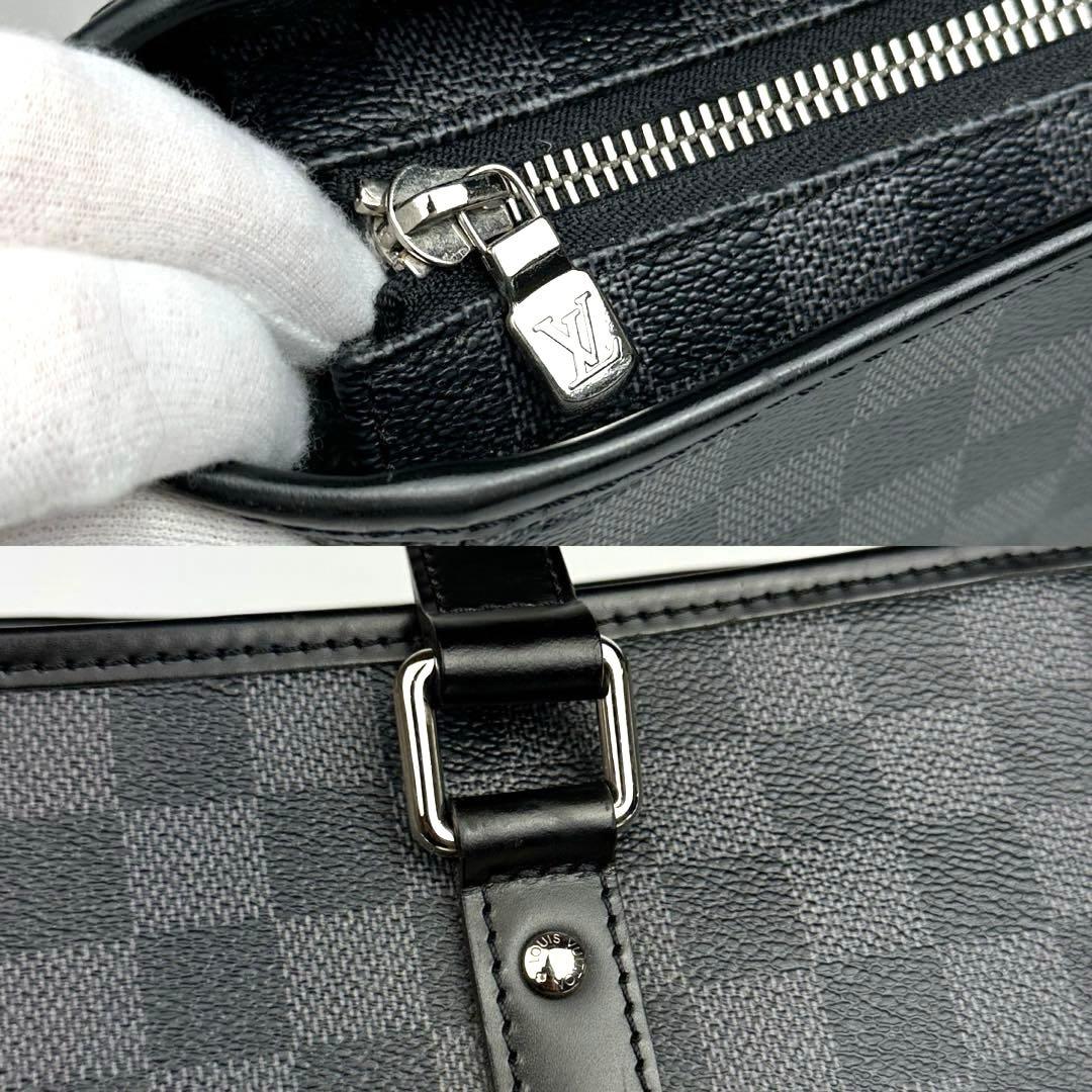 極美品 ルイヴィトン ダミエグラフィット タダオPM N41259 トート 革