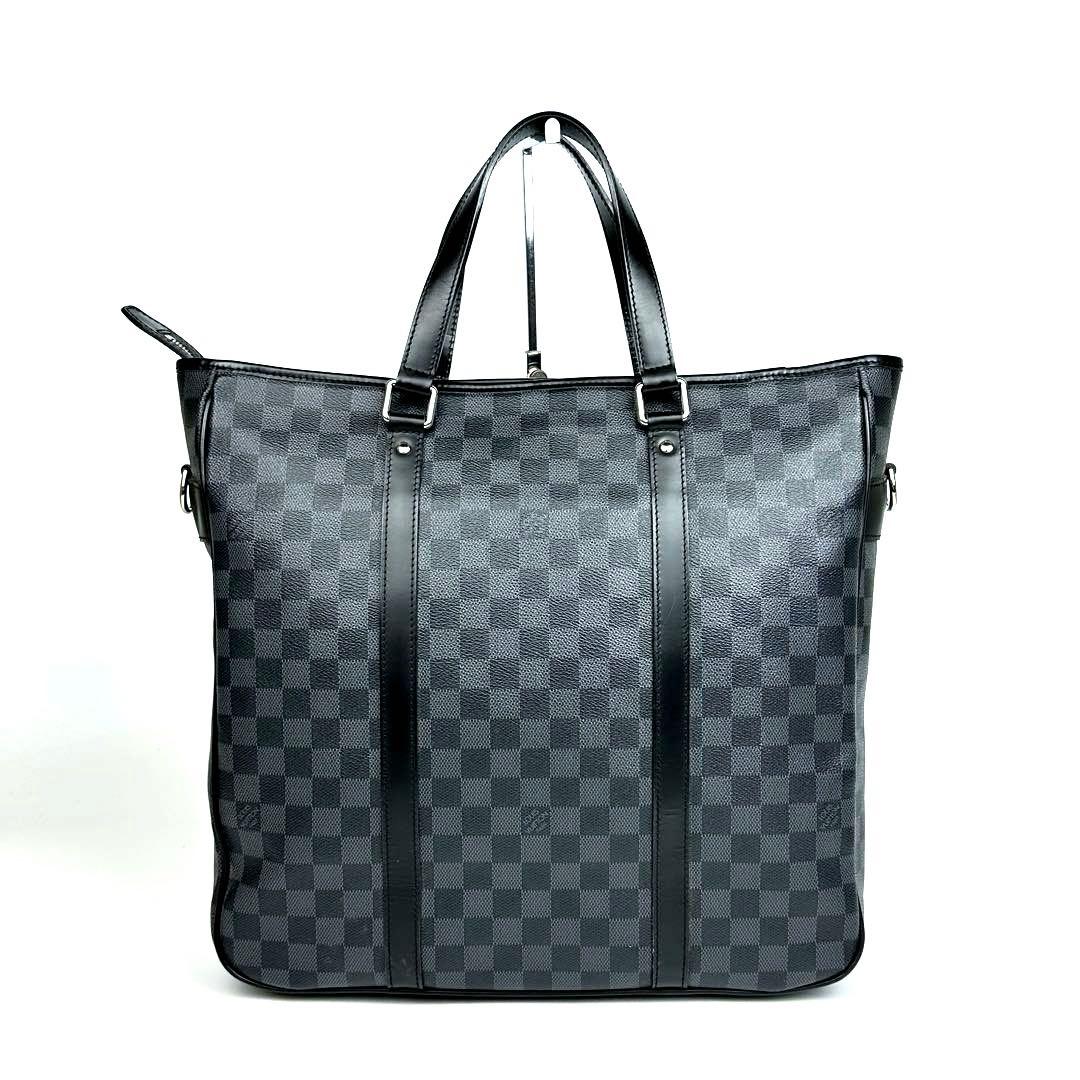 極美品 ルイヴィトン ダミエグラフィット タダオPM N41259 トート 革