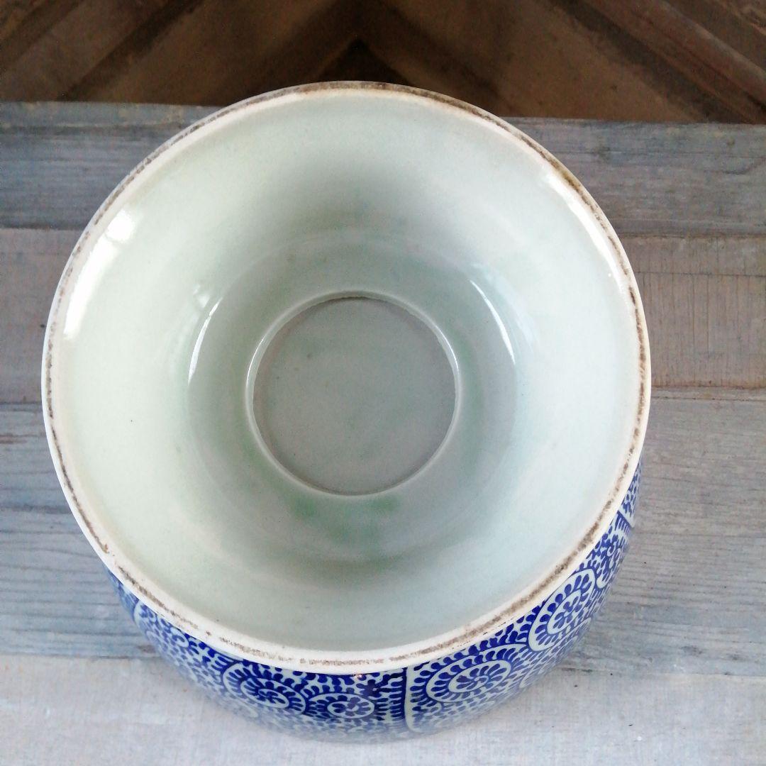 伊万里　蛸唐草睡蓮鉢　31cm　大正〜昭和中期