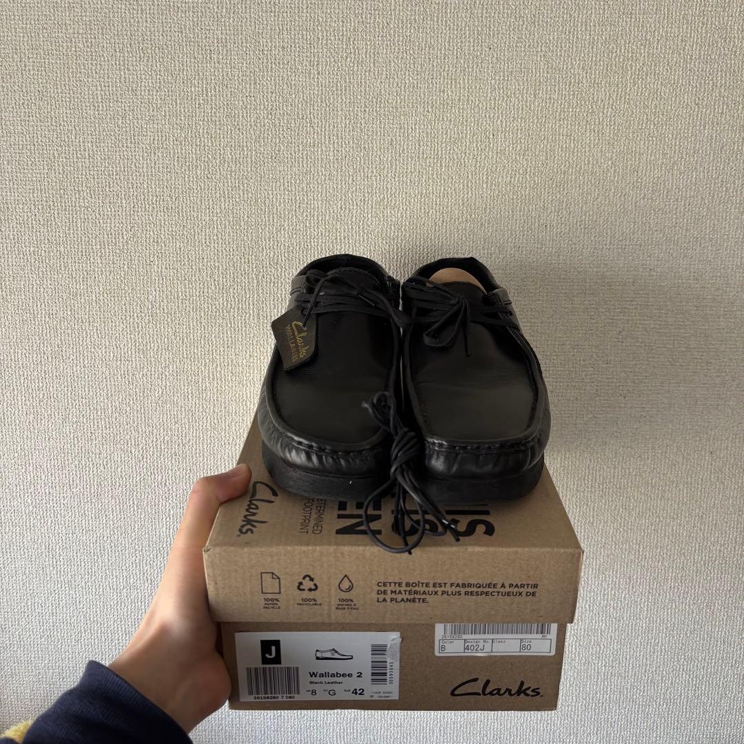 Clarks Wallabee2 クラークス　ワラビー　ブラック　レザー 革