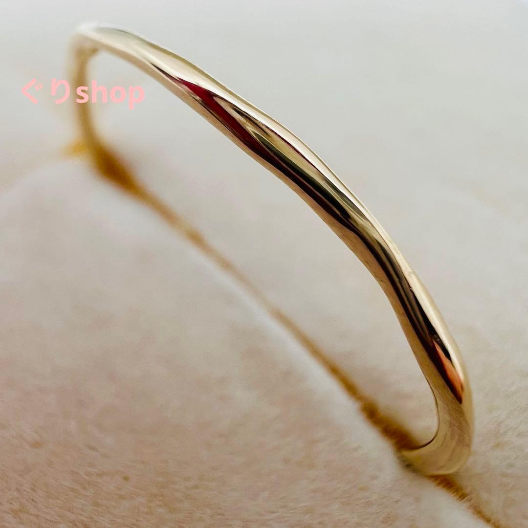 ESTELLE k10 イエローゴールド リング　15号