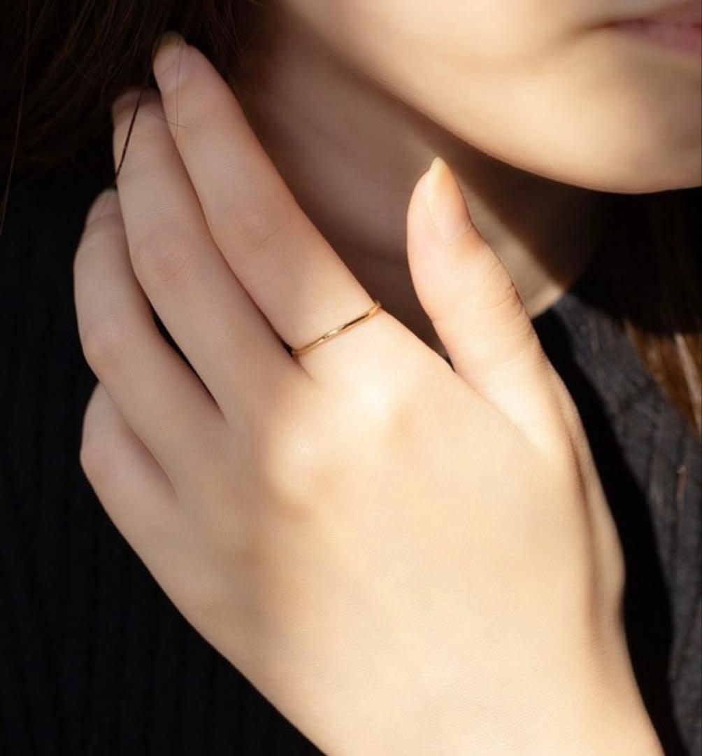 ESTELLE k10 イエローゴールド リング　15号