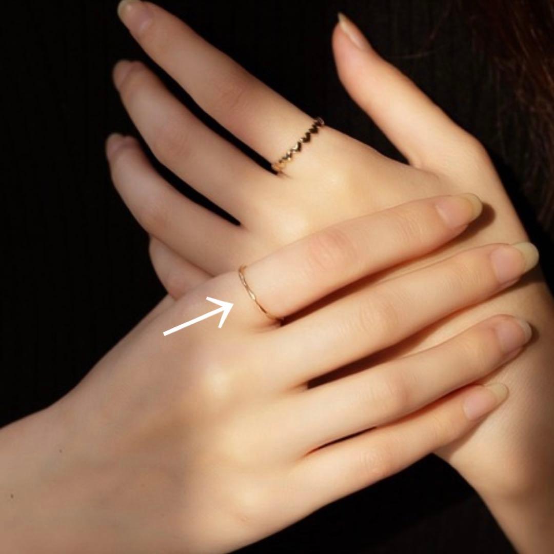 ESTELLE k10 イエローゴールド リング　15号