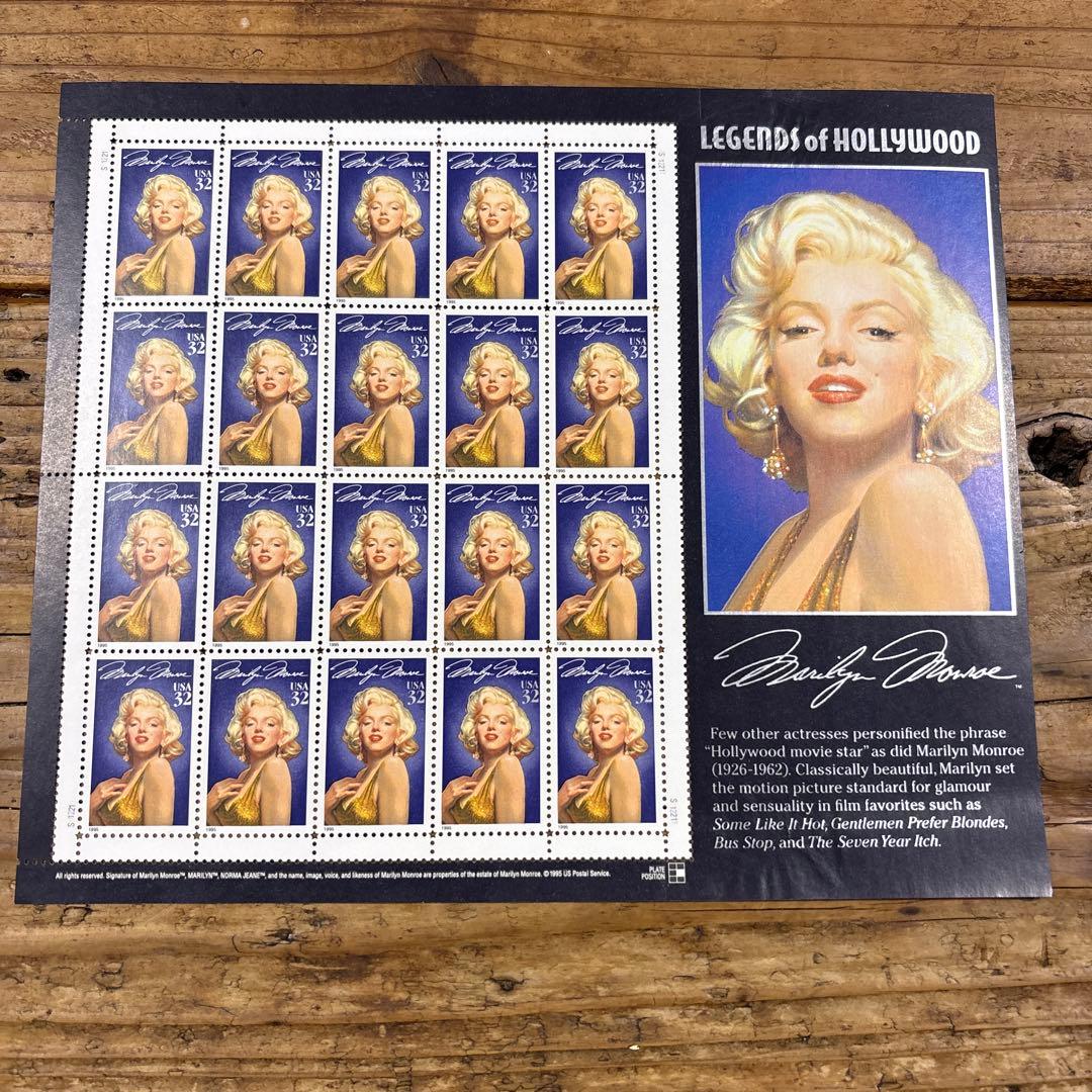 マリリンモンロー アメリカ 記念切手シート - メルカリ