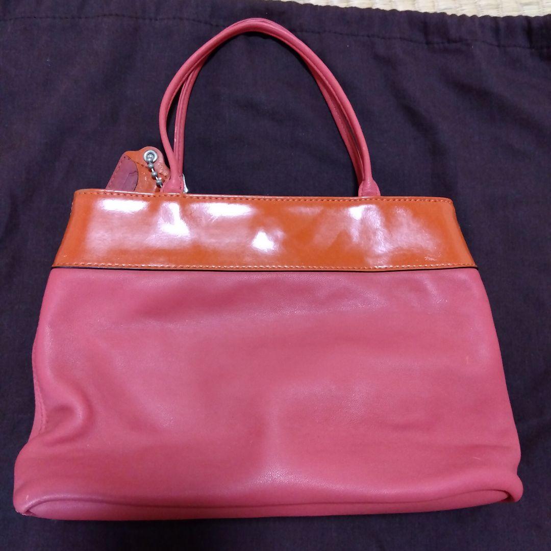 COACH　ピンク ハンドバッグ レザー　13858
