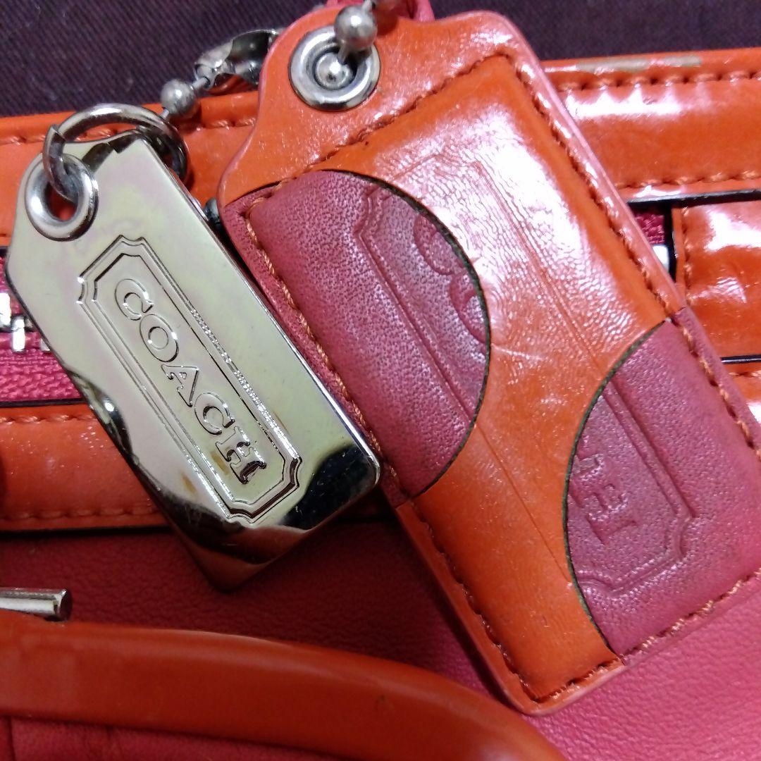 COACH　ピンク ハンドバッグ レザー　13858