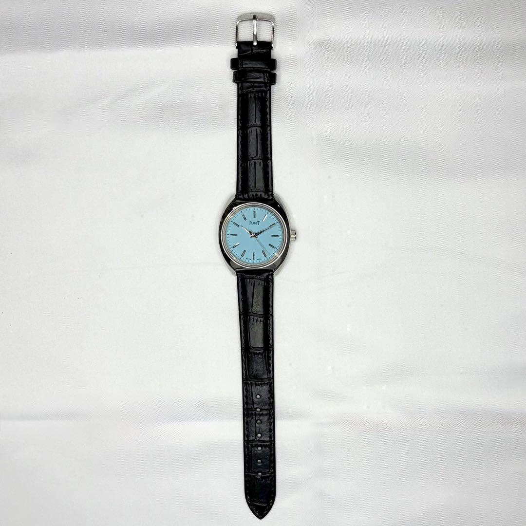 【再出品】 10721 青 【希少・極美品】Piaget 手巻き　ヴィンテージ