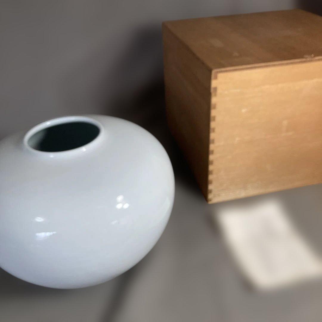 中村清六】白磁の伝統 名窯 重要無形文化財 有田高麗庵 中村