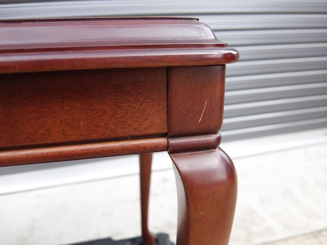 390 マルニ木工 サイドテーブル 天然木 アンティーク 猫脚