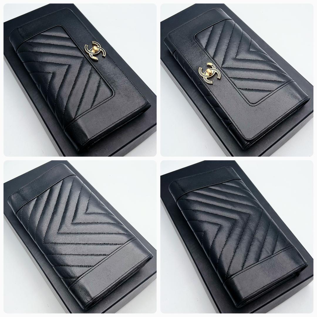 開運財布！新品未使用 シャネル マドモアゼル Vステッチ 財布 正規保証