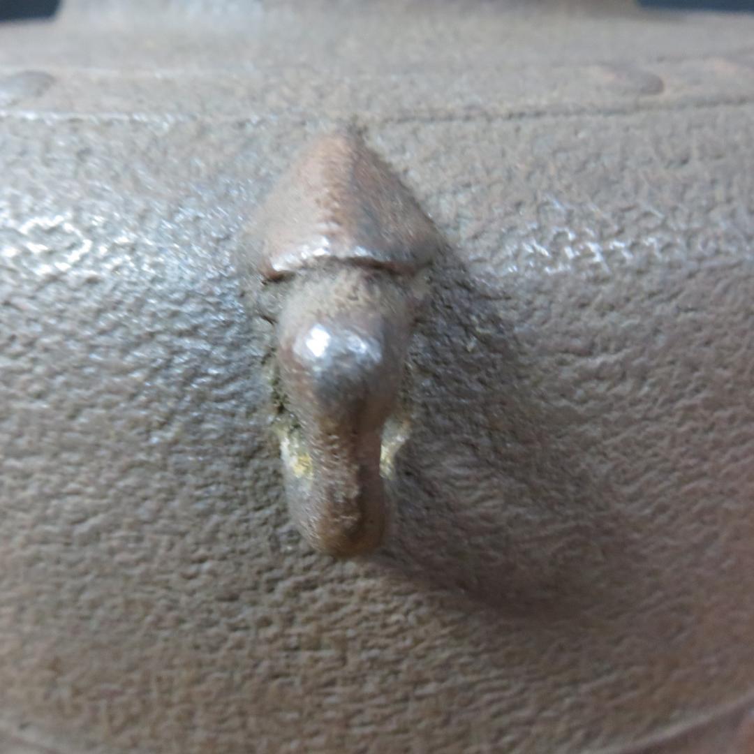 茶釜 茶道具 茶器 錆あり 木箱 共箱か 井上 浩仙 銘なし - メルカリ