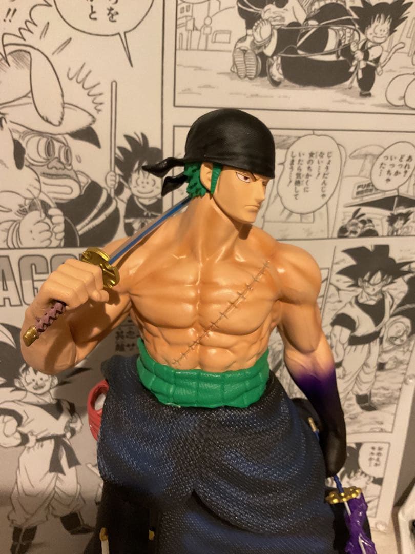 ワンピース ロロノア・ゾロ ガレージキット フィギュア　三刀流　超大型タイプ