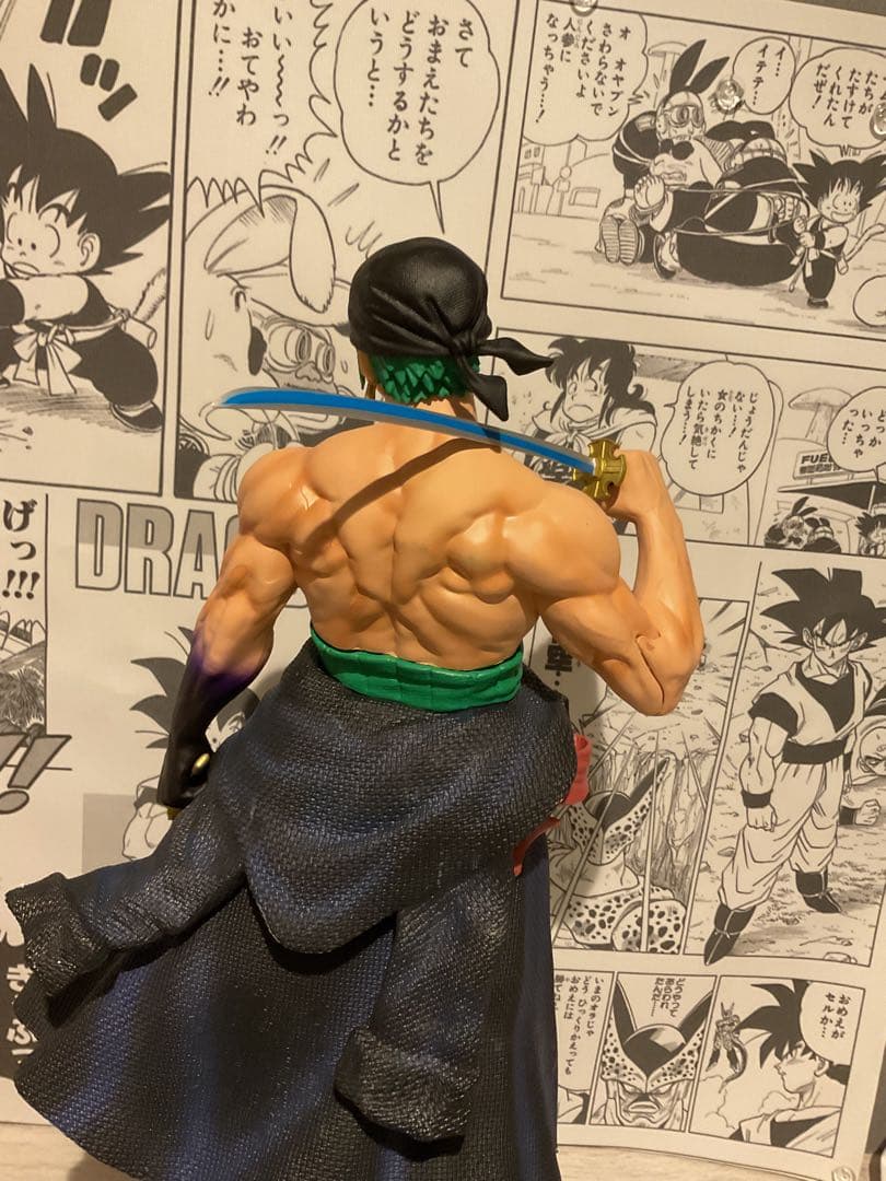 ワンピース ロロノア・ゾロ ガレージキット フィギュア　三刀流　超大型タイプ