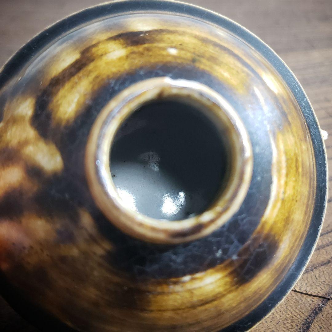 油燈 油壺 油灯 オイルランプ 陶器 亀 珍品 一輪挿し 花器 花瓶