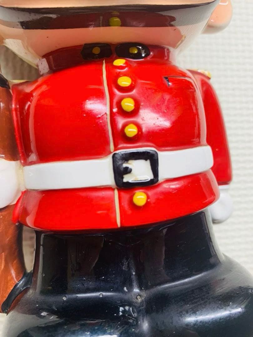 激レア 昭和レトロ 内藤ルネ 陶器 貯金箱 イギリス兵隊 衛兵 ヴィンテージ