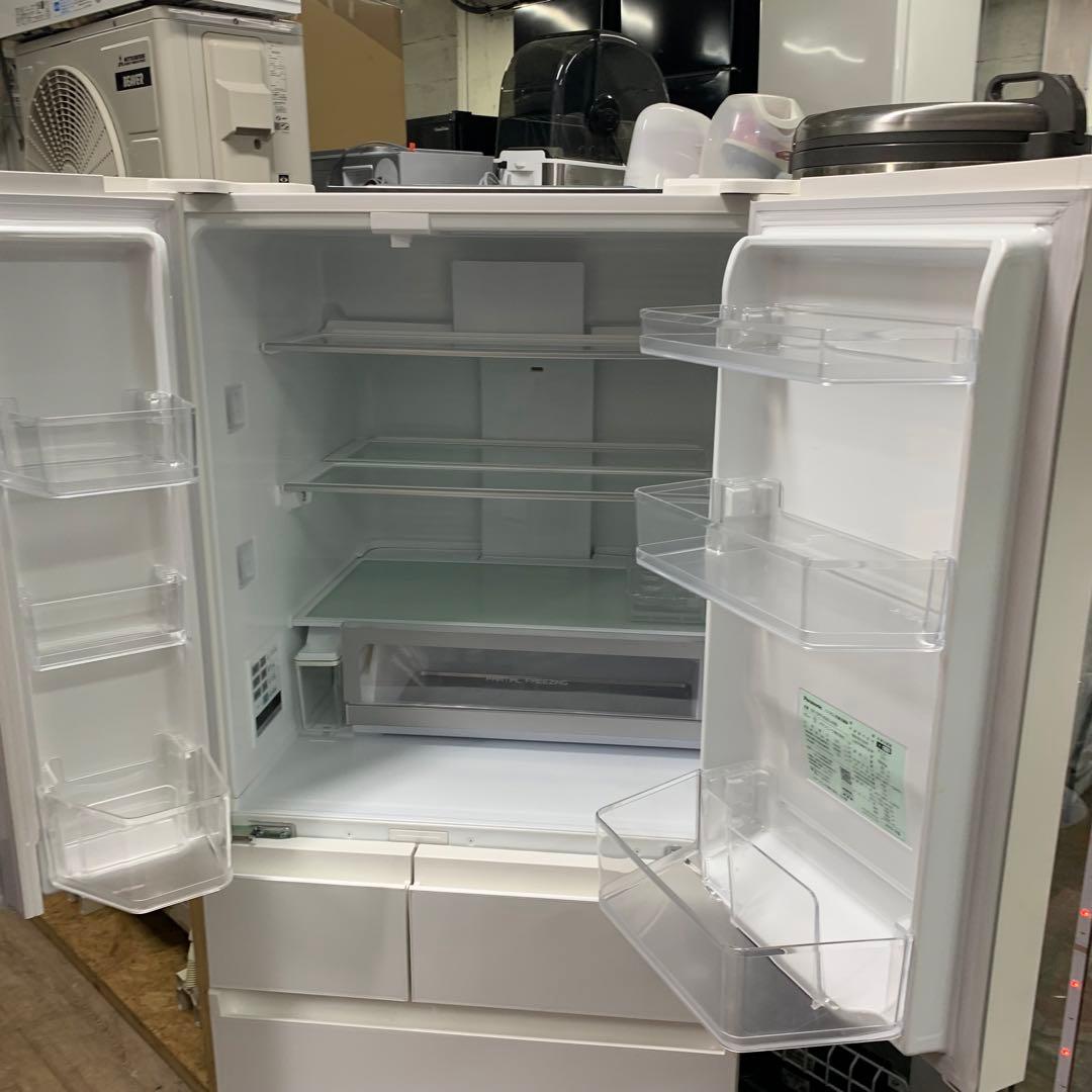 2022年製　パナソニック　6ドア冷蔵庫　450L NR-SPF458X-W