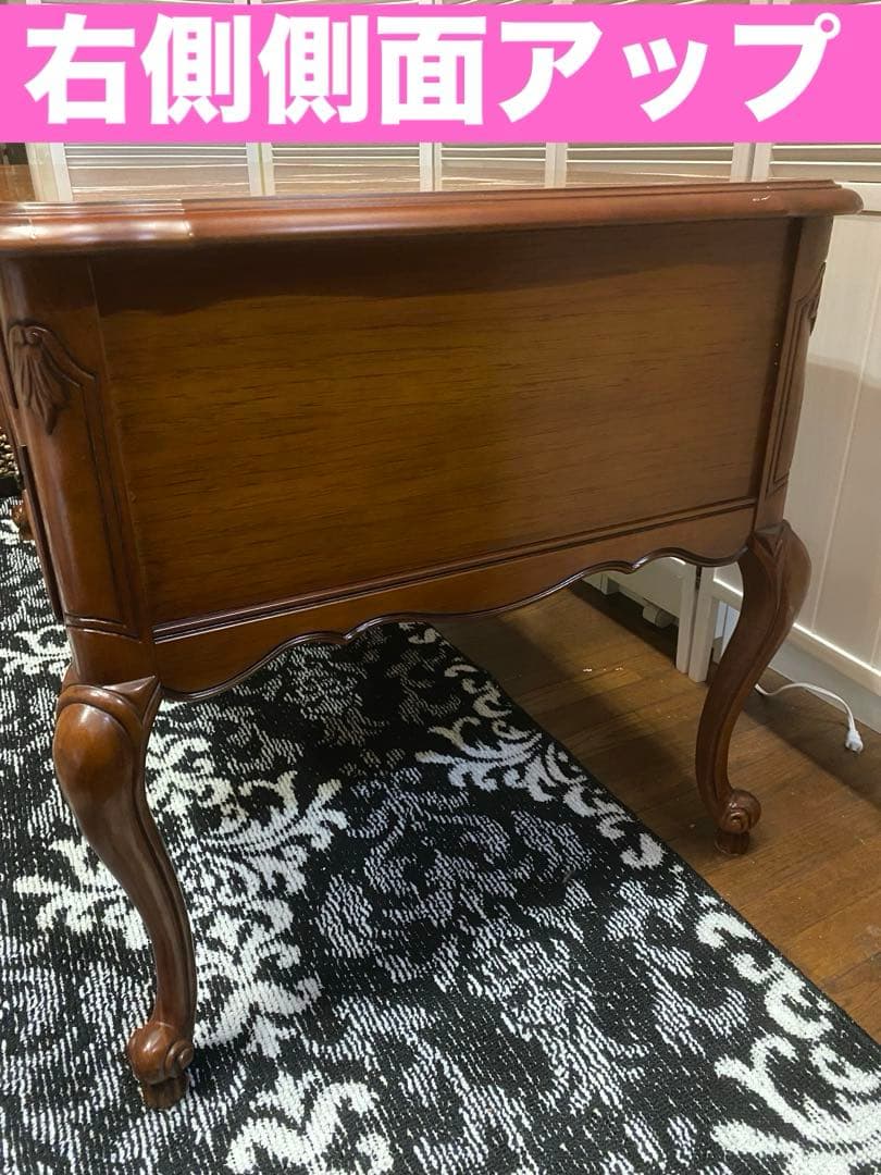 最高級♦️猫脚 彫刻 象嵌♦️希少 アンティーク プレジデント 両袖