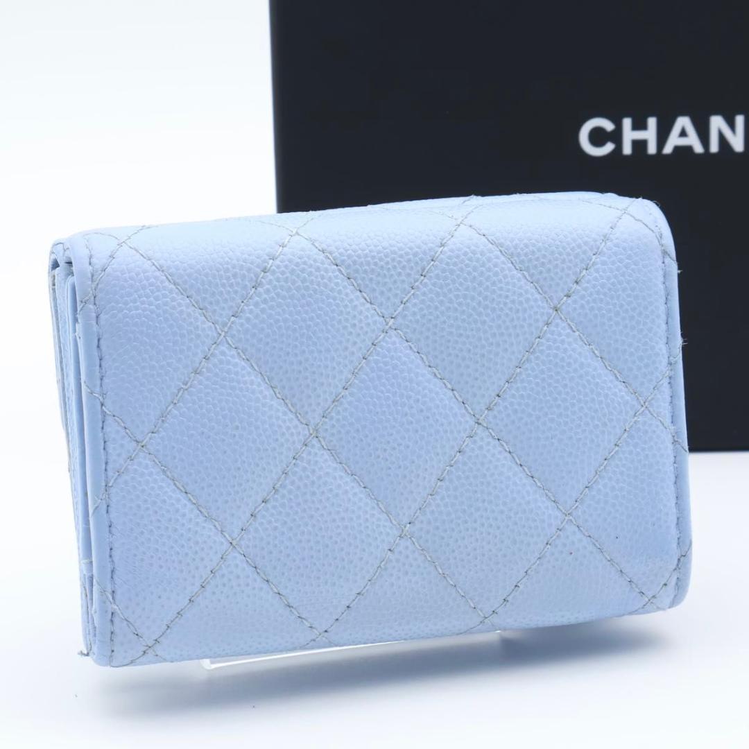 極美品】CHANEL タイムレスクラシック 三つ折り財布 キャビアスキン