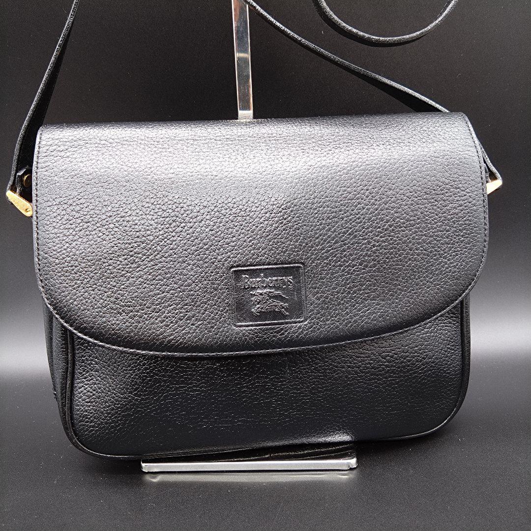BURBERRY ショルダーバッグ ブラック ノバチェック レザー ペットボトル
