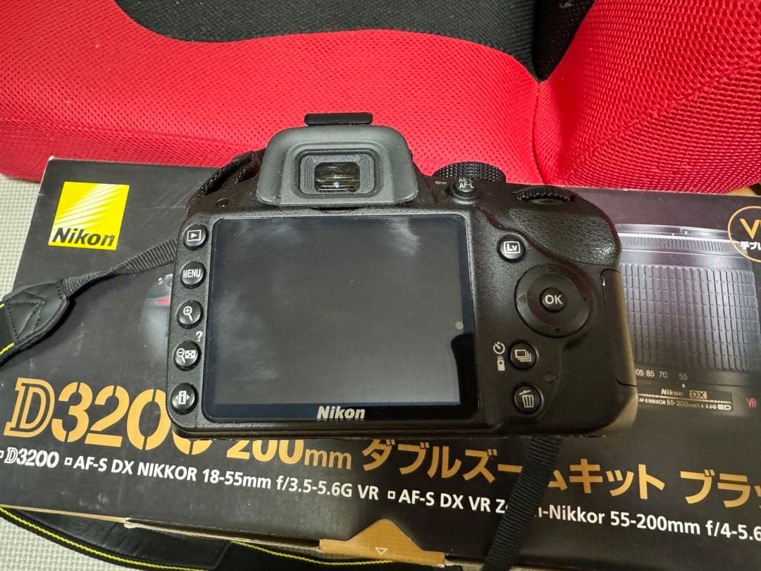 付属品完備 Nikon D3200 ダブルズームキット BLACK
