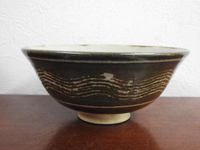 赤膚山茶碗　松田正柏　共箱　M889