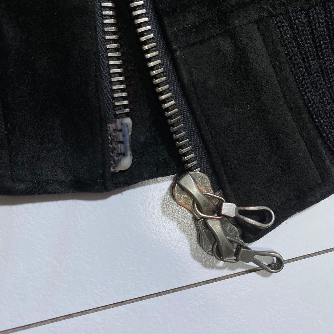 希少⭐︎アタッチメント レザースエード短丈シングルライダース