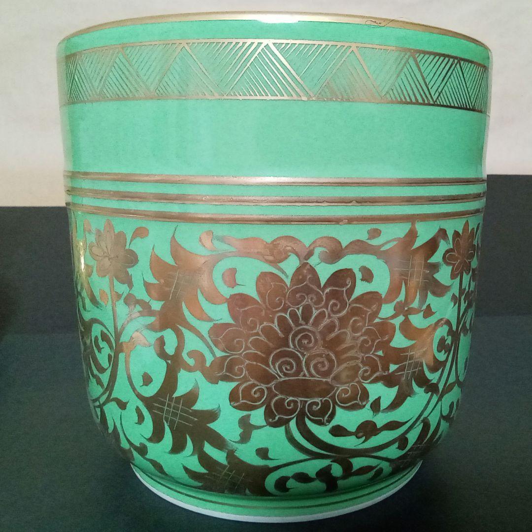 皆具 緑地金襴手 祥堂