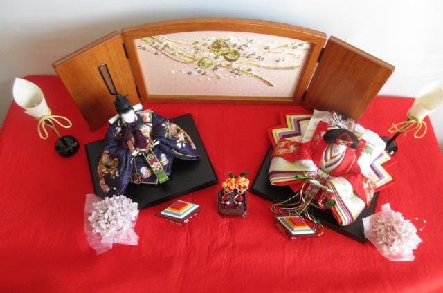 Ｔokara 吉徳大光　麗しいお顔の衣装着　びな　高級木胴