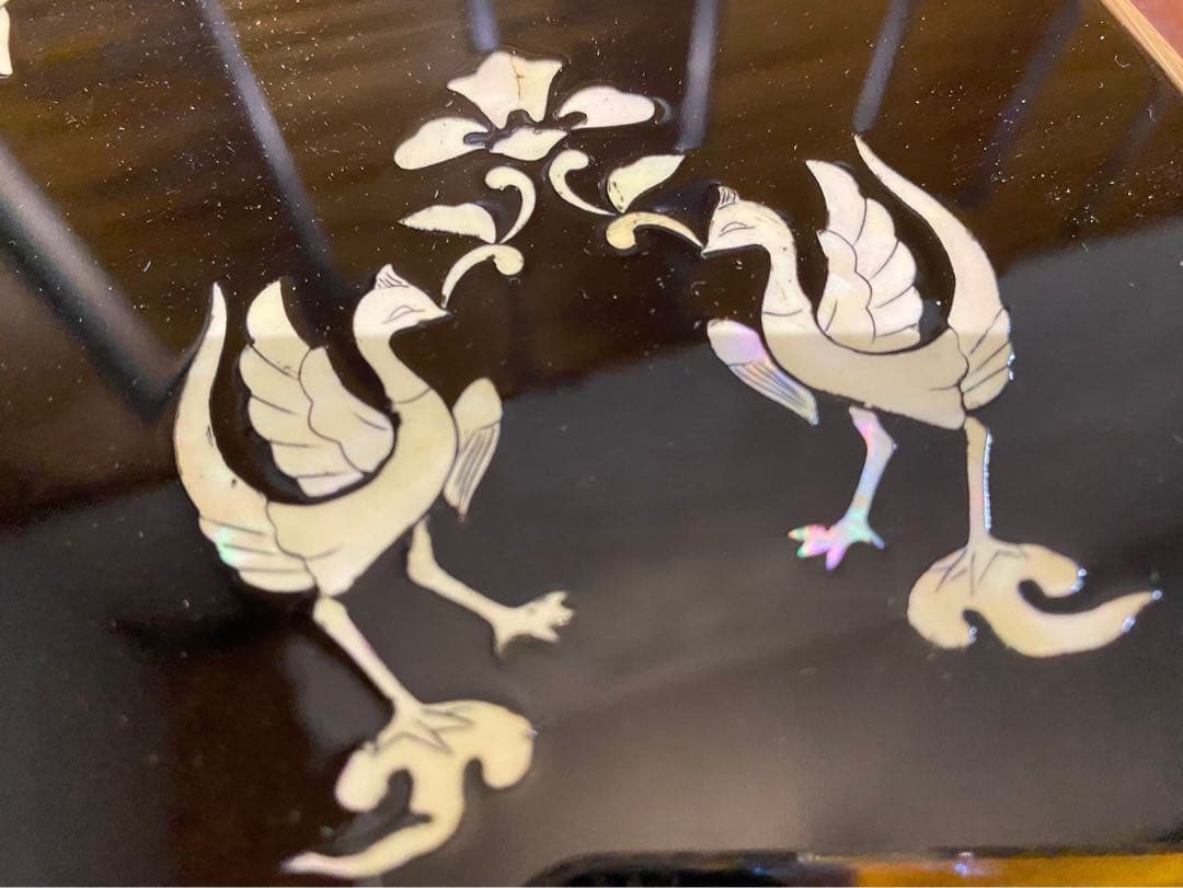 高岡塗 螺鈿細工 書道具 硯 木箱入