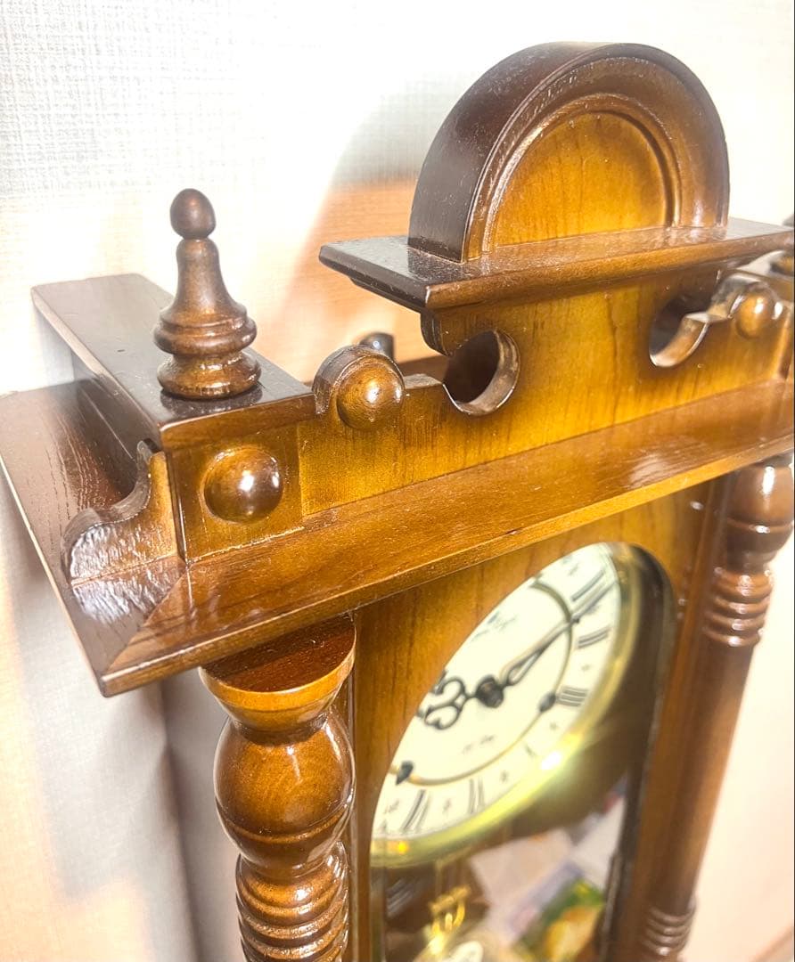 アリス愛知30DAY SuperLight振り子時計ゼンマイ掛け時計