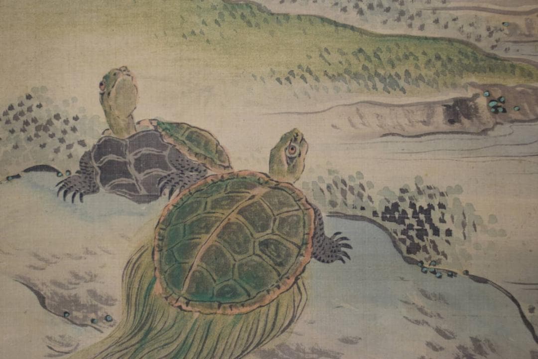 真作】土佐光貞/高砂松竹梅鶴亀図/祝事掛/三幅対/掛軸☆宝船