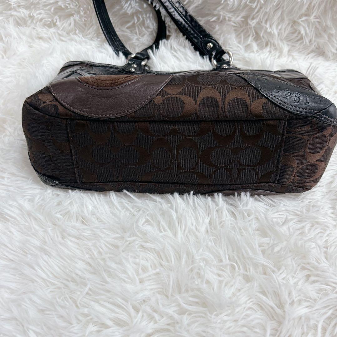 ✨イチイ✨COACH コーチ ハンドバッグ シグネチャー パッチワーク