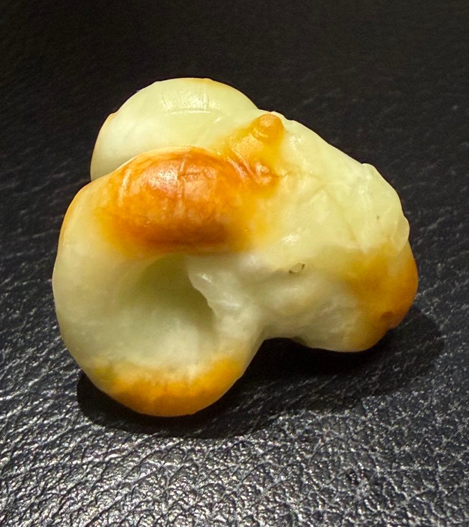 新疆和田玉 瑞獣（羊）置物 精巧彫刻 吉祥 天然石 中国美術 YS0003