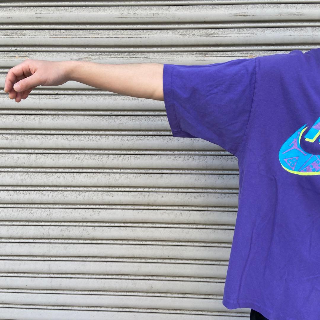大橋太一 様専用90s☆USA製☆NIKE☆ロゴTシャツ☆銀タグ☆ACG☆アクア