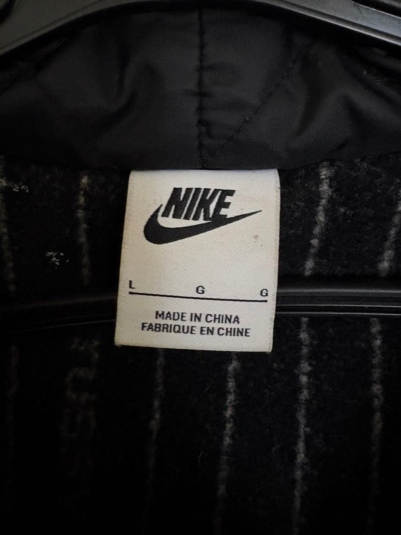 Stussy × Nike striped wool jacket L