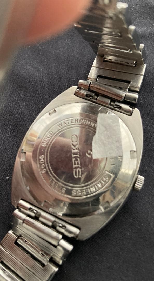 セイコーロードマチック23石 ネイビー文字盤　5606-6000