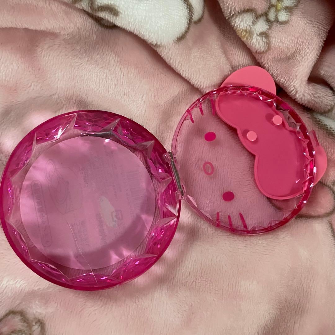 キティ 小物入れ ケース ピンク リボン