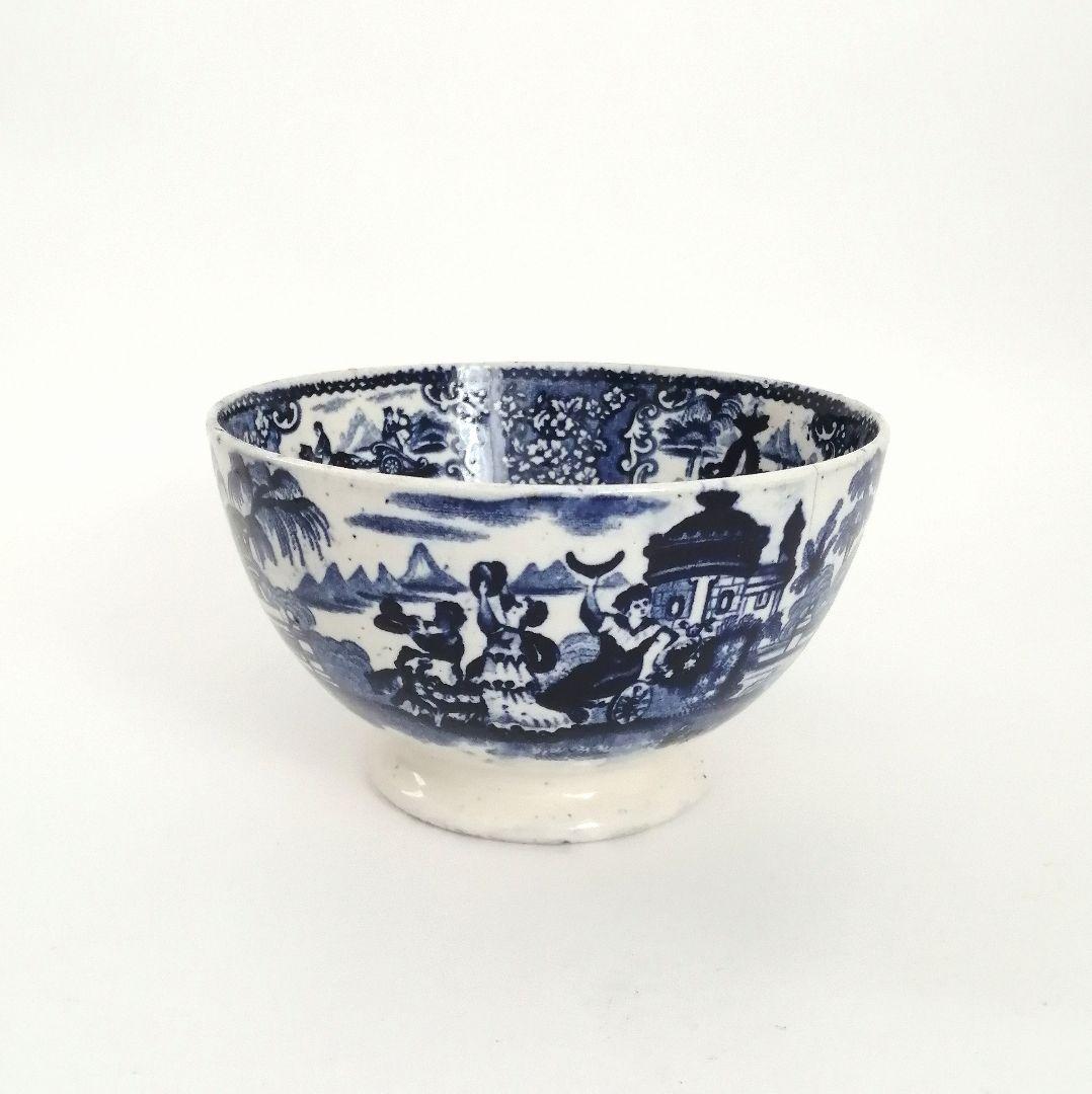 阿蘭陀焼 デルフト ペトルス・レグー窯 銅版転写 カフェオレボウル アンティーク 阿蘭陀焼 デルフト ペトルス・レグー窯 銅版転写 カフェオレボウル