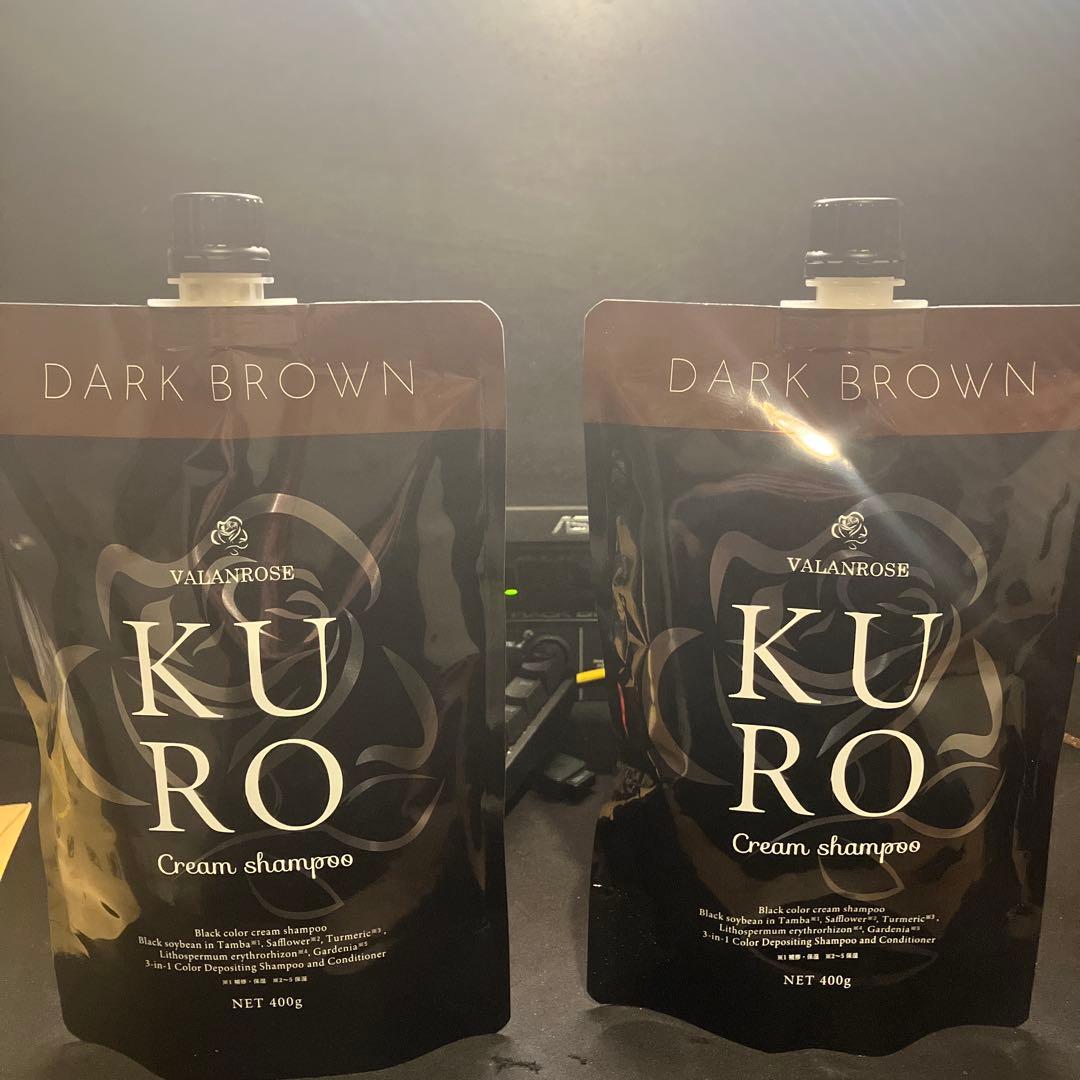 VALANROSE KURO Cream shampoo ダークブラウン - メルカリ