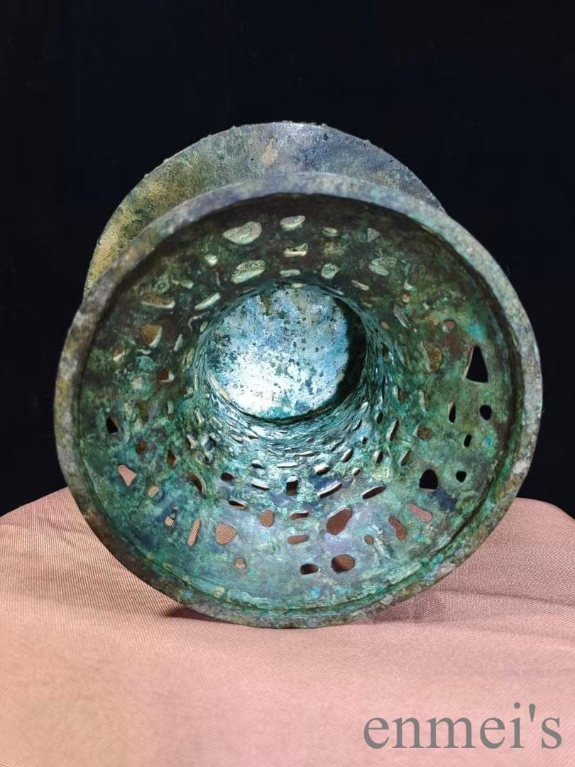 中国古美術 春秋青銅器 蟠虺紋豆 禮器 食器 盛食具 貴族