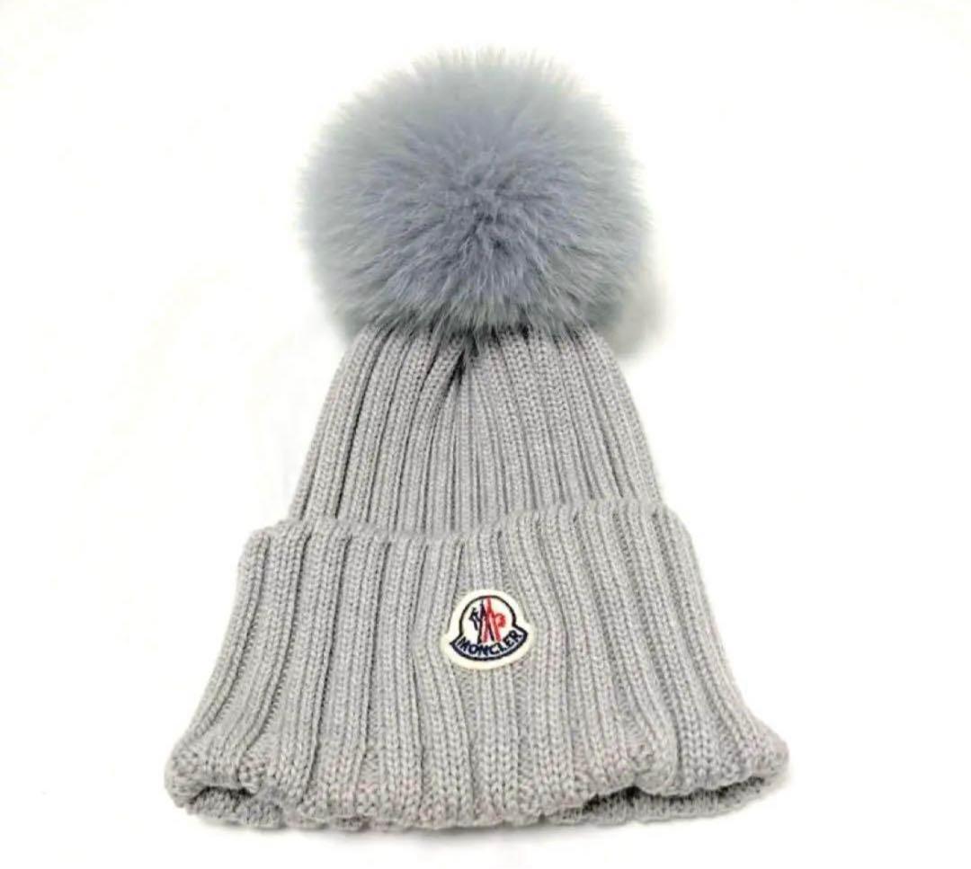 モンクレール ニット帽 グレー モンクレール ニット帽 グレー MONCLER