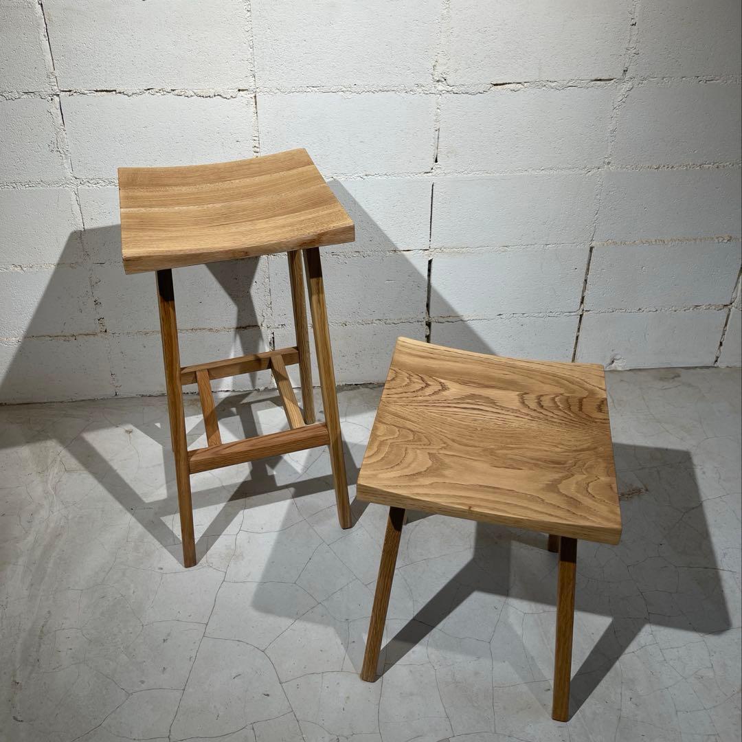 リフレッシュタイプチェア　ロータイプ　オーク無垢材　ウチダ