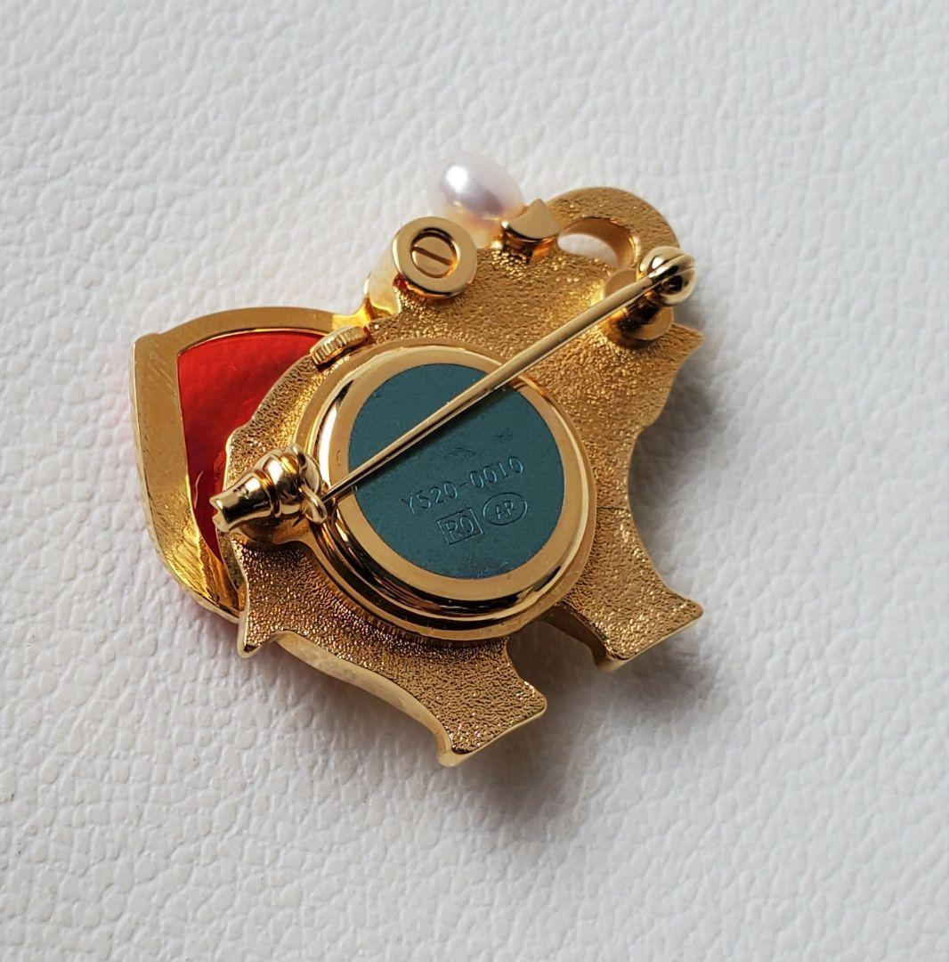 TASAKI タサキ エレファント 時計 本真珠 ブローチ ジュエリー