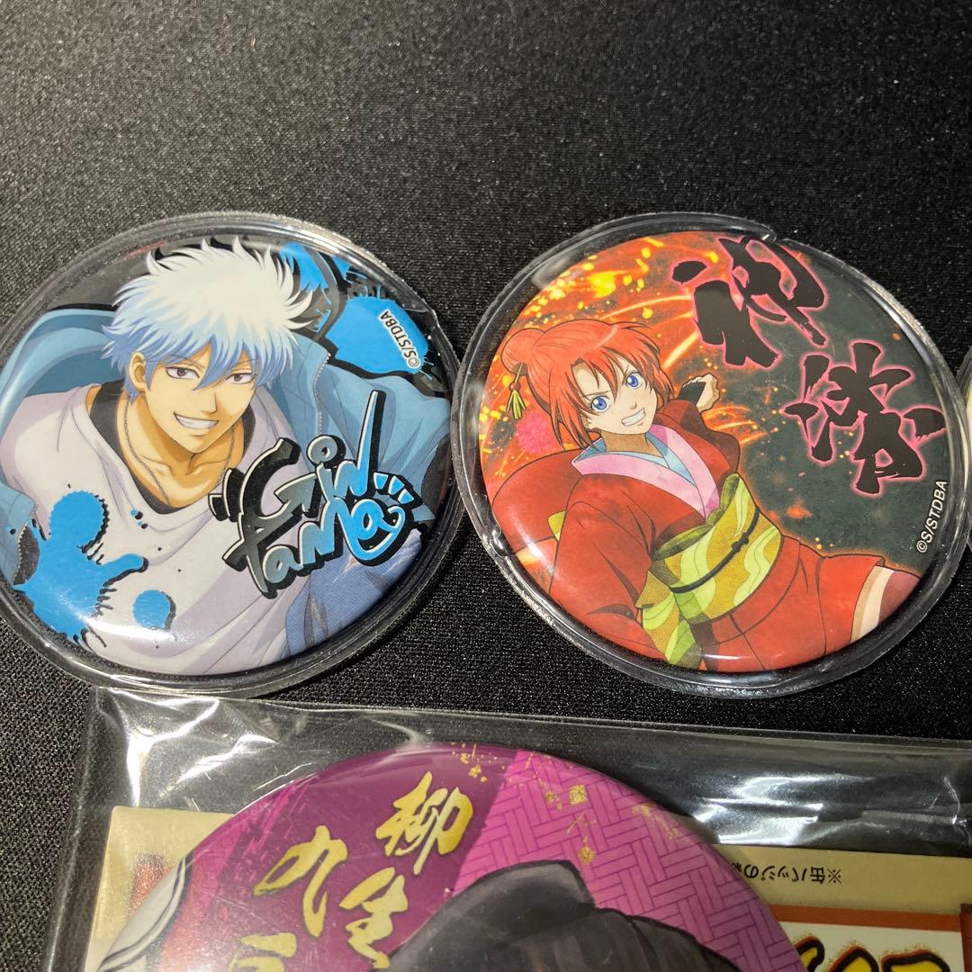 銀魂 缶バッジ 6点セット 銀時スケーター 神楽 吉原炎上2年後篇 沖田