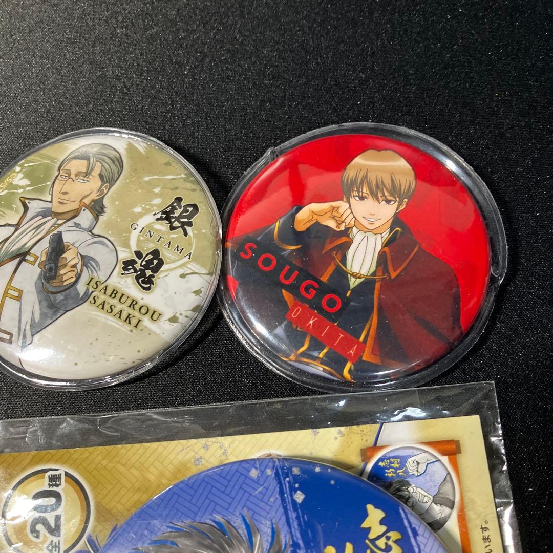 銀魂 缶バッジ 6点セット 銀時スケーター 神楽 吉原炎上2年後篇 沖田