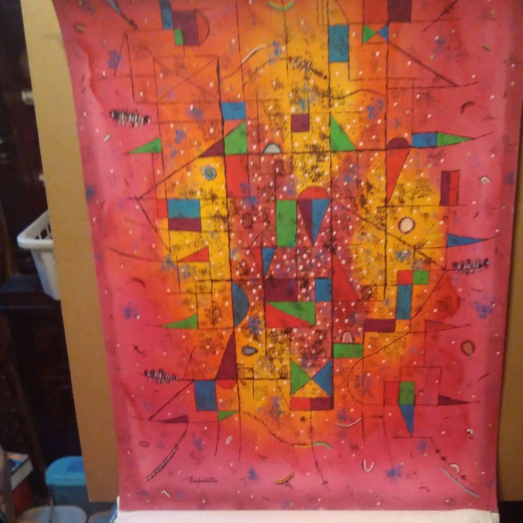 水彩画「ワークス L －6」若松愛子、リト大判