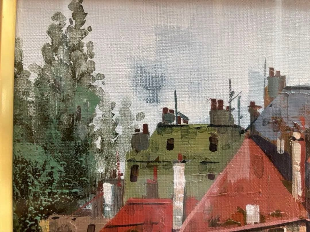 竹内敏彦『パリの街』油彩画 F4 - メルカリ