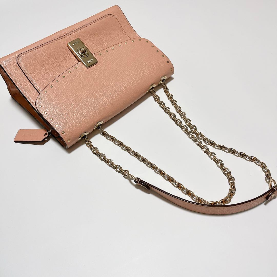 【希少カラー】COACH コーチ レーン ショルダー バッグ ウィズ リベット